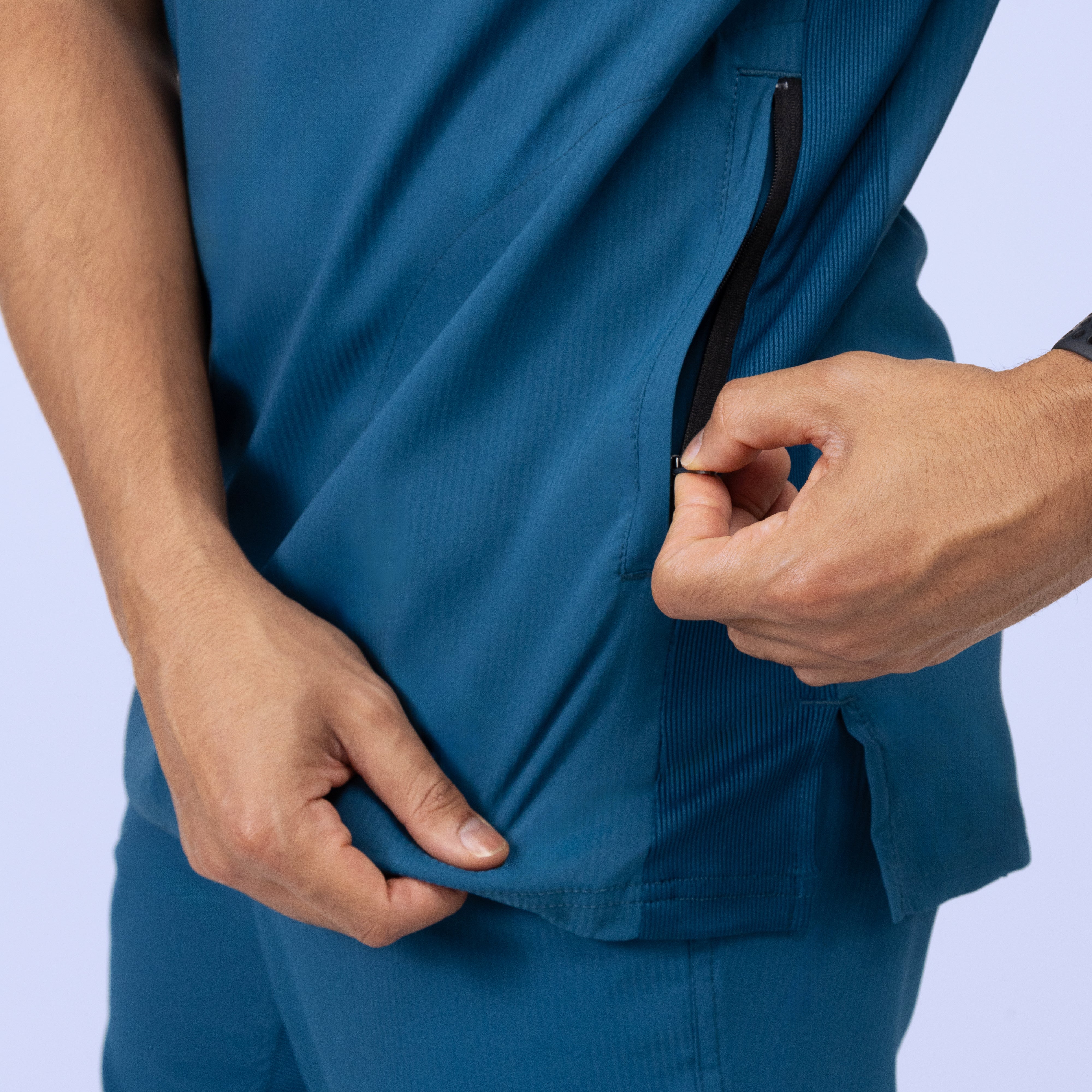 Polyester medical scrubs