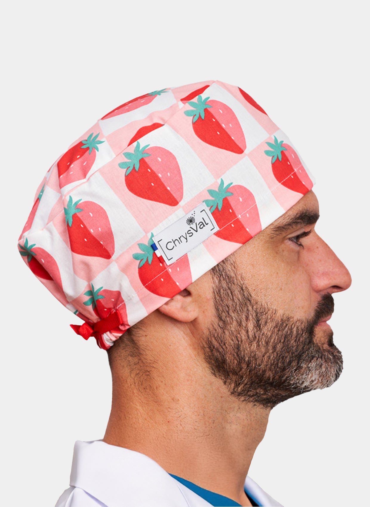 Long hair strawberry scrub hat