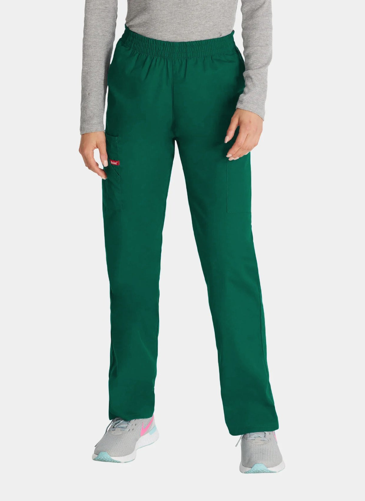 Dickies EDS Signature Ladies Natural Rise Tapered Leg Pull-on Scrub Trousers 86106-Hunter