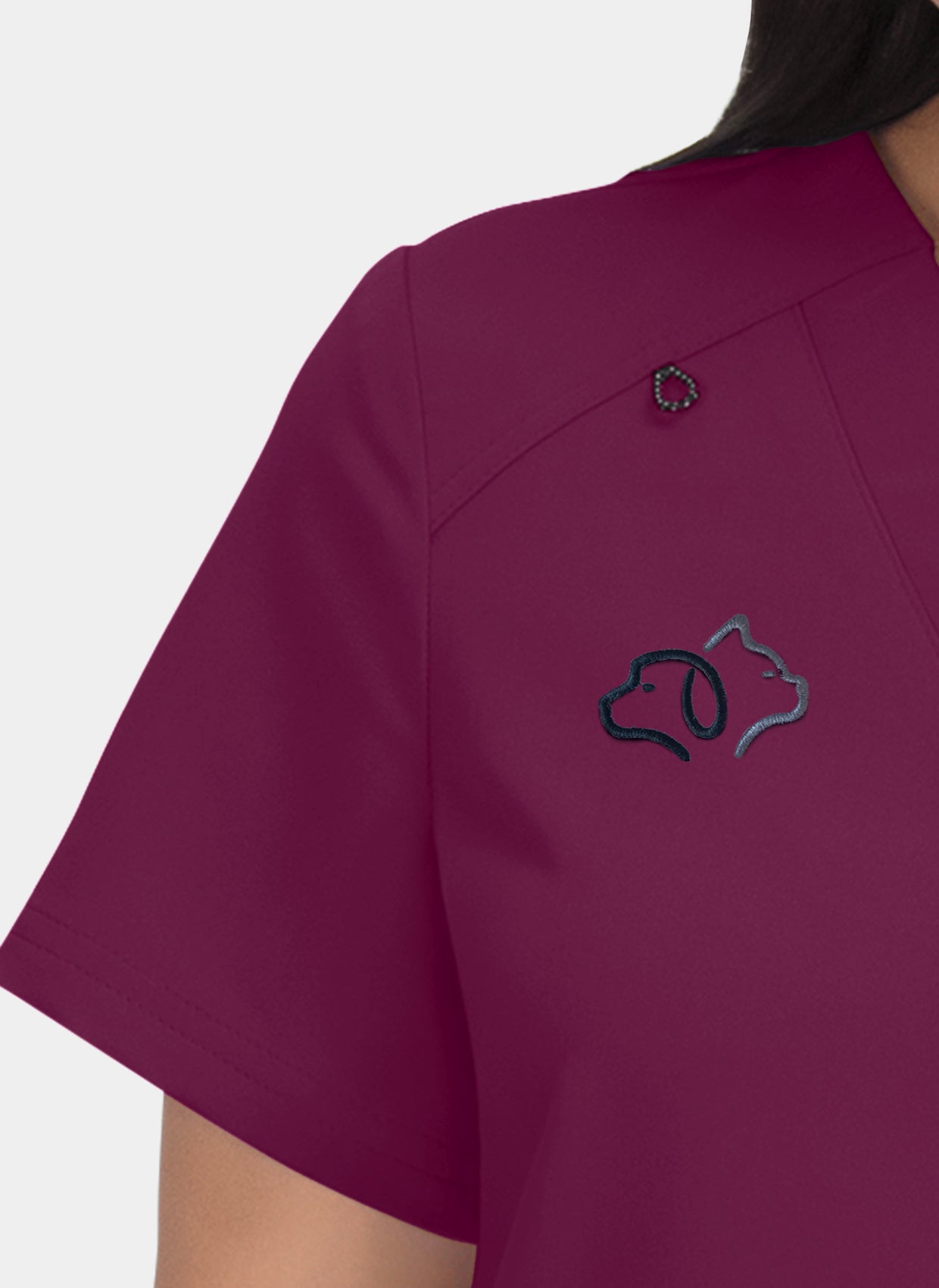 Hustle Heart Wine-embroidery-close-up