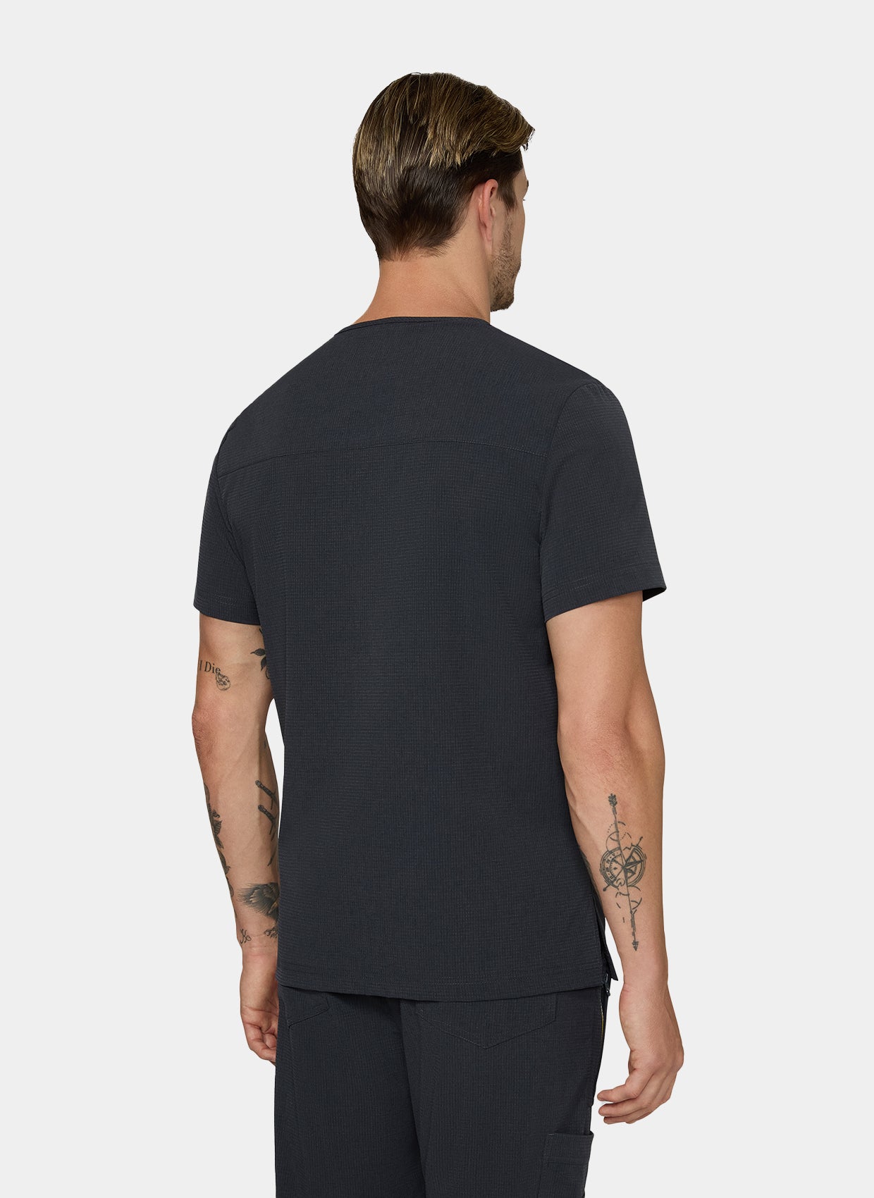 Men's Koi Solis Caldwell scrub top charcoal