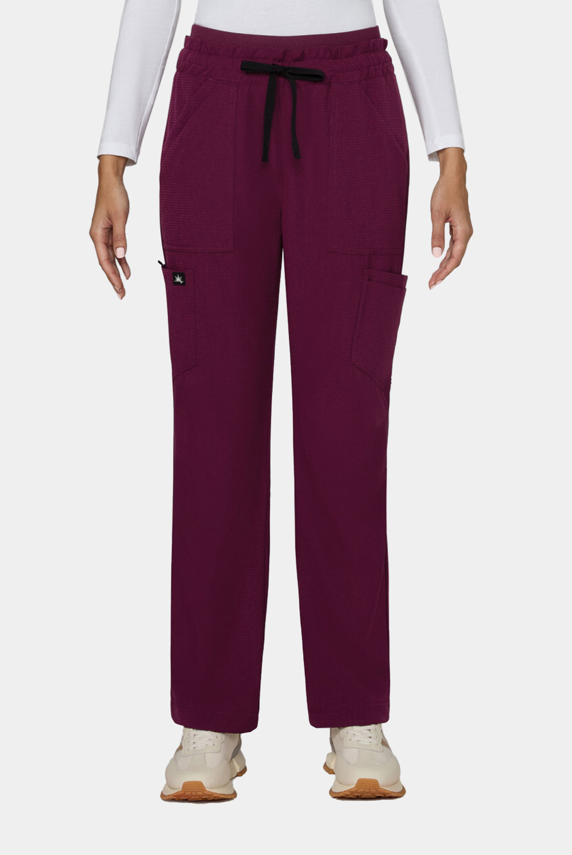 Koi Solis Freda scrub trousers wine