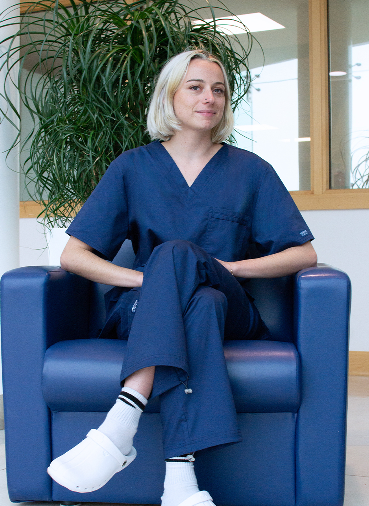 Cherokee Core Stretch Unisex Scrub Set - Navy