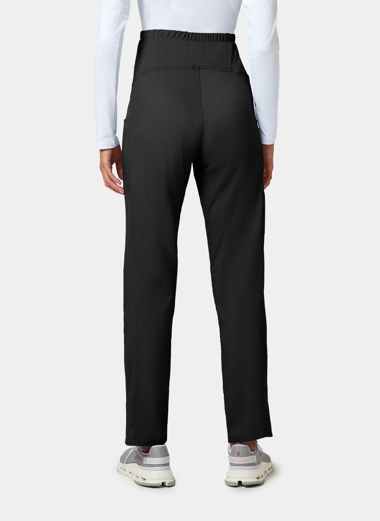 Cherokee WW Revolution Maternity Straight Leg Scrub Trousers WWE155 - Black