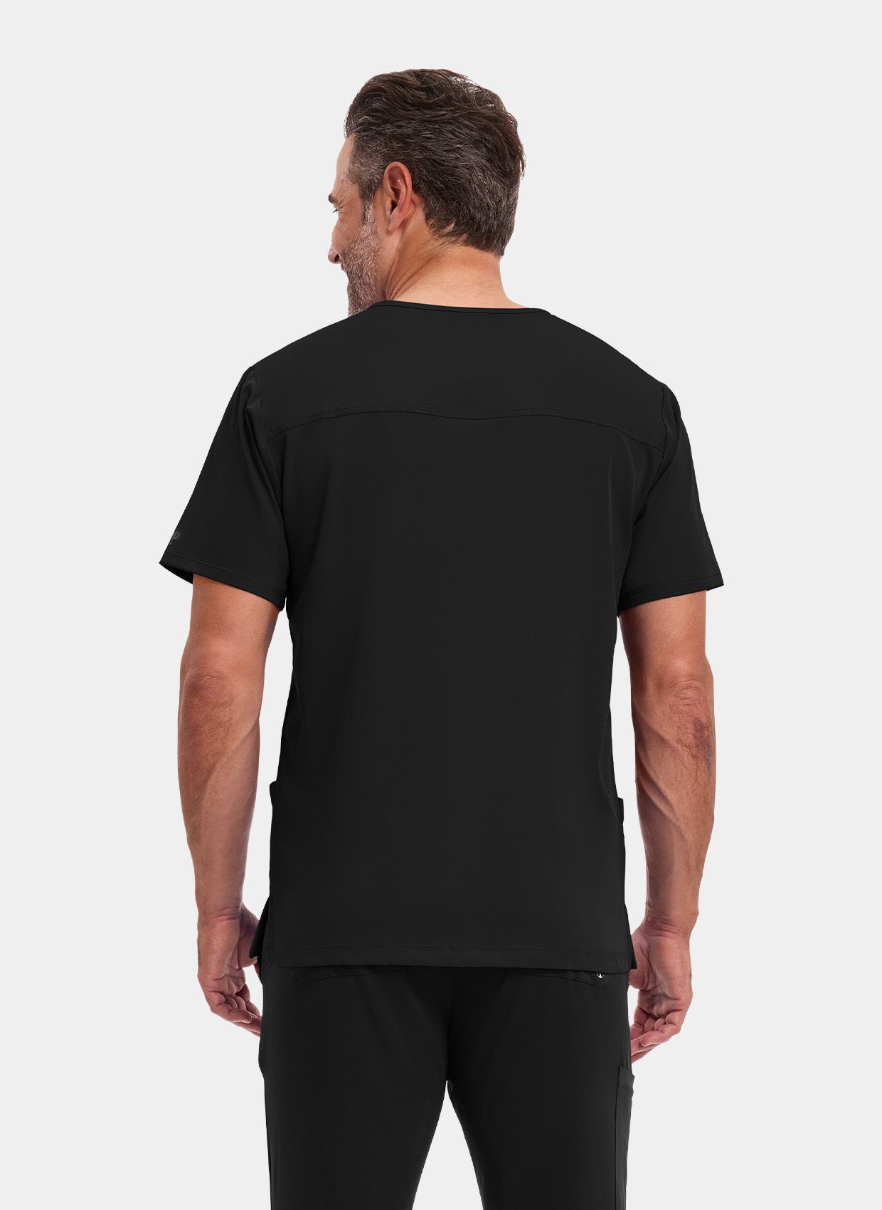 Healing Hands Mathew Scrub Top - Black