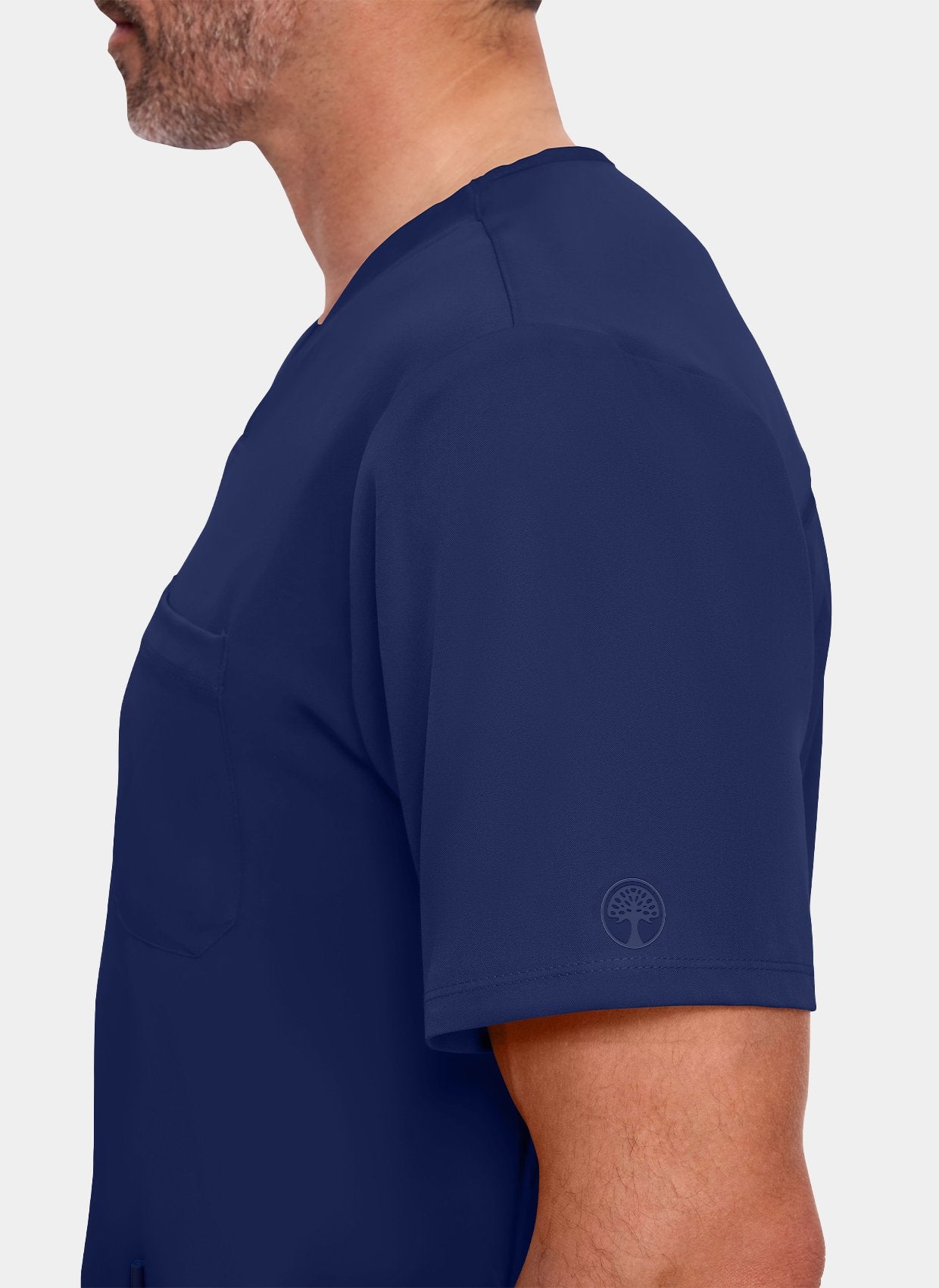 Healing Hands Mathew Scrub Top - Navy