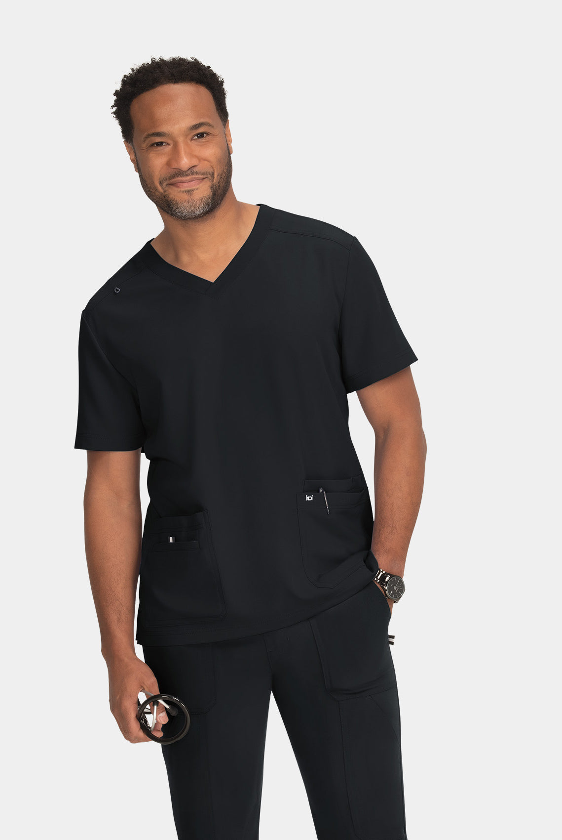 Koi Next Gen Free To Be Scrub Top- Black