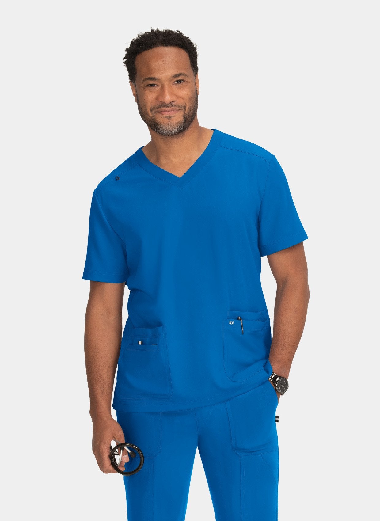 Koi Next Gen Free To Be Scrub Top- Royal