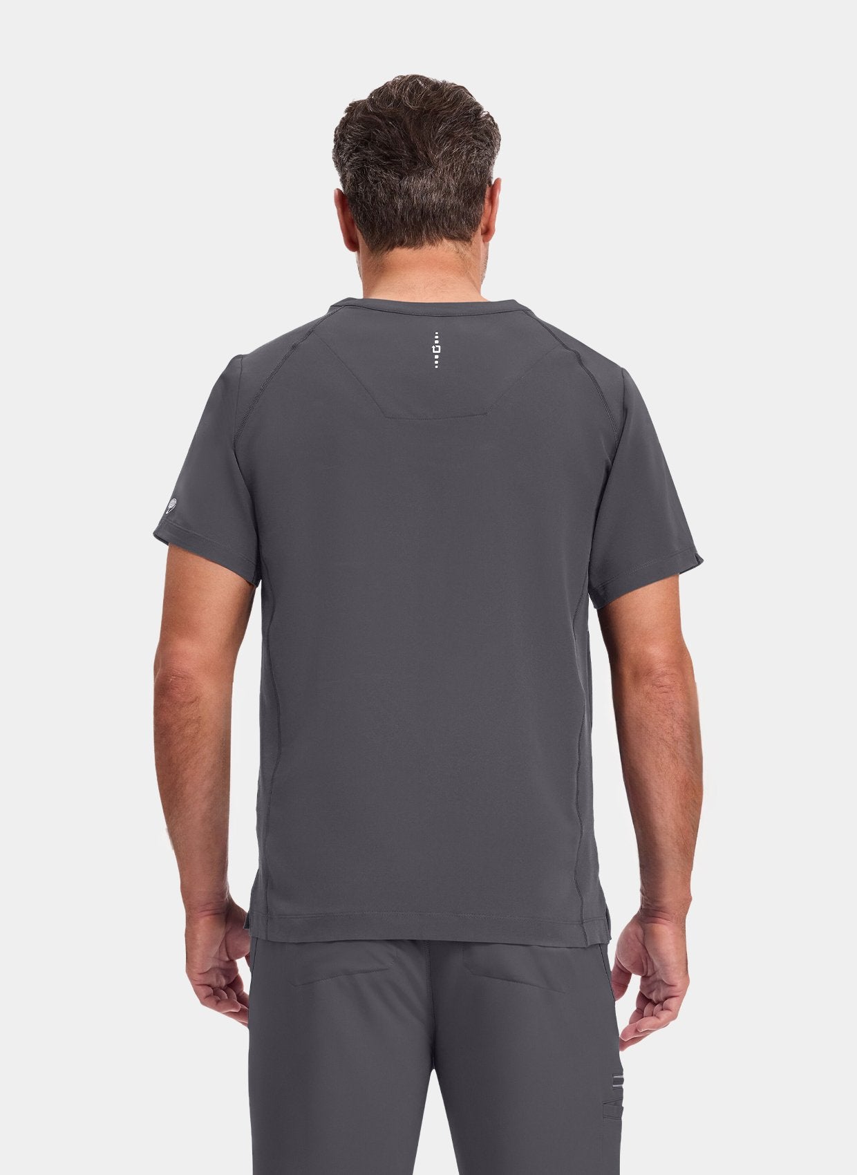 mens scrub top healing hands steven pewter
