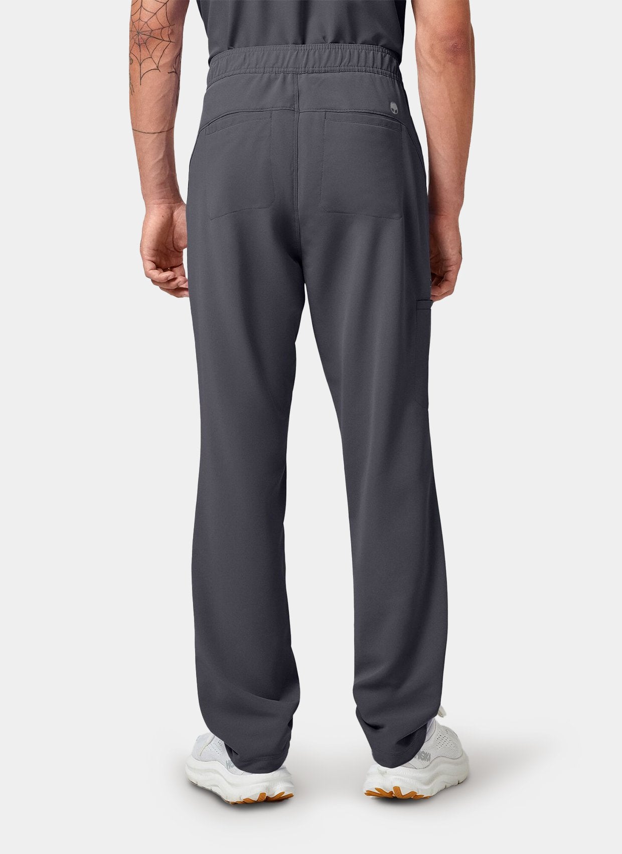 mens scrub trousers healing hands noah pewter