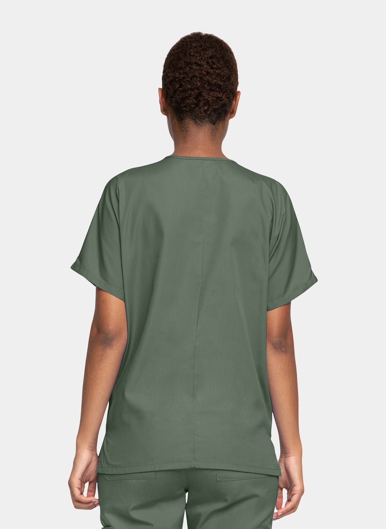 Cherokee Unisex Scrub Top - Olive