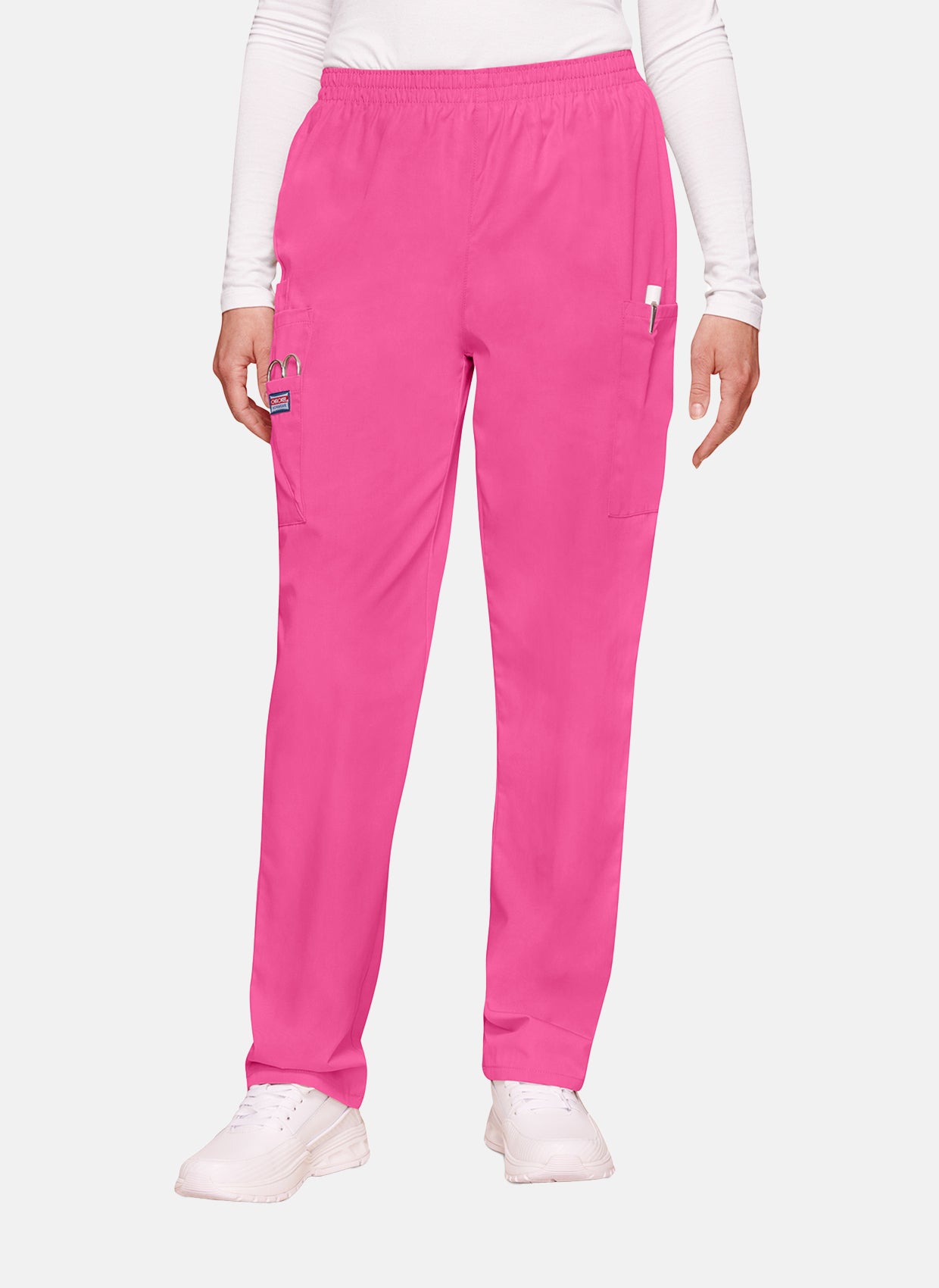Cherokee Unisex Elasticated Scrub Trousers - Shocking Pink
