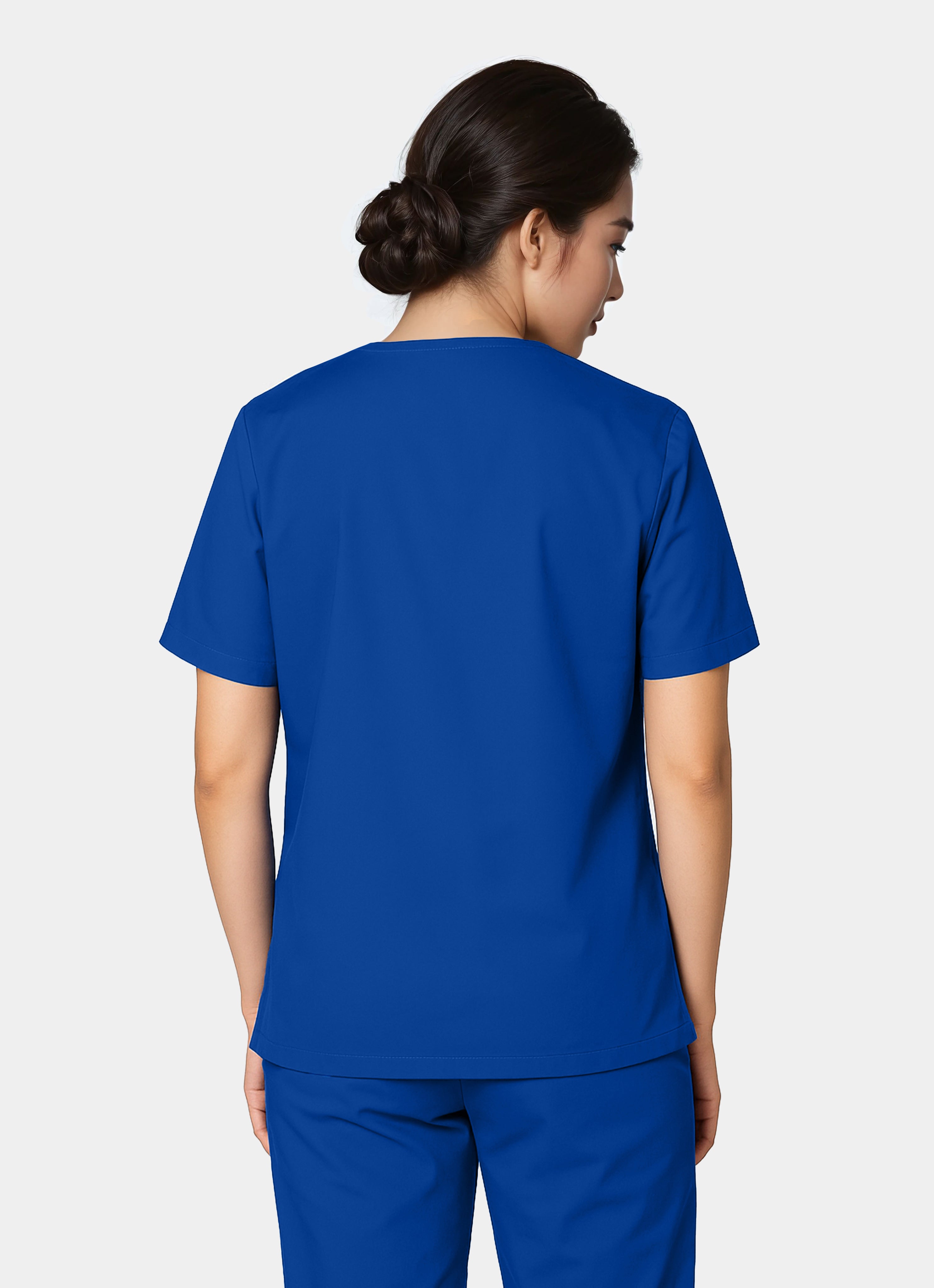HappyFIT Unisex Scrub Top-Regal