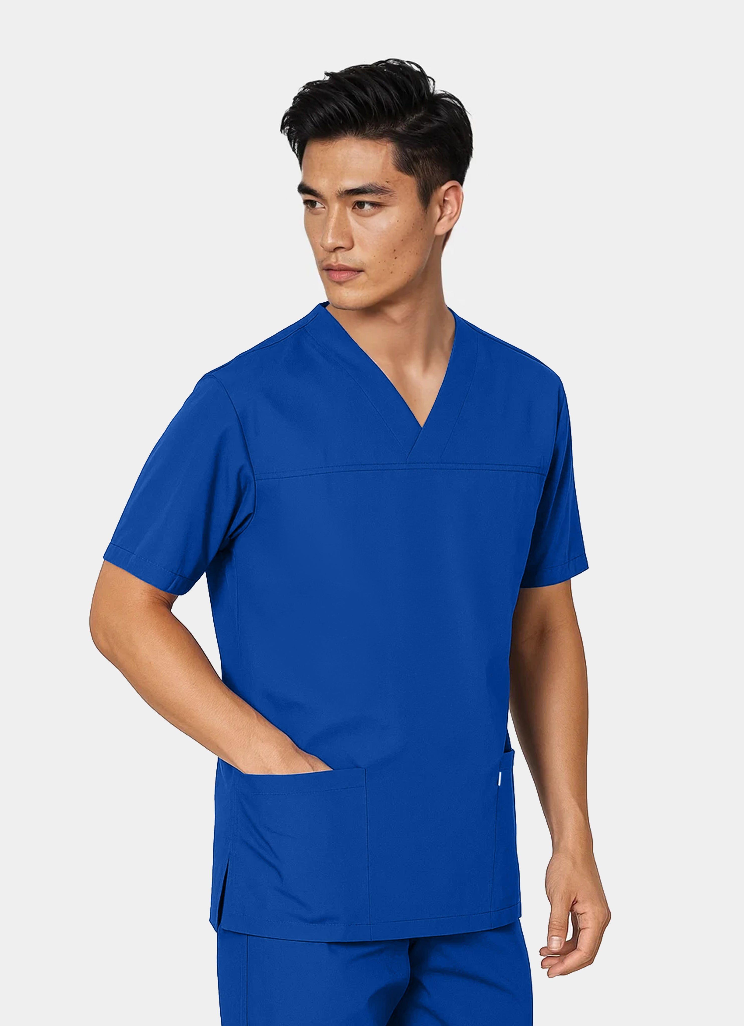 HappyFIT Unisex Scrub Top- Regal