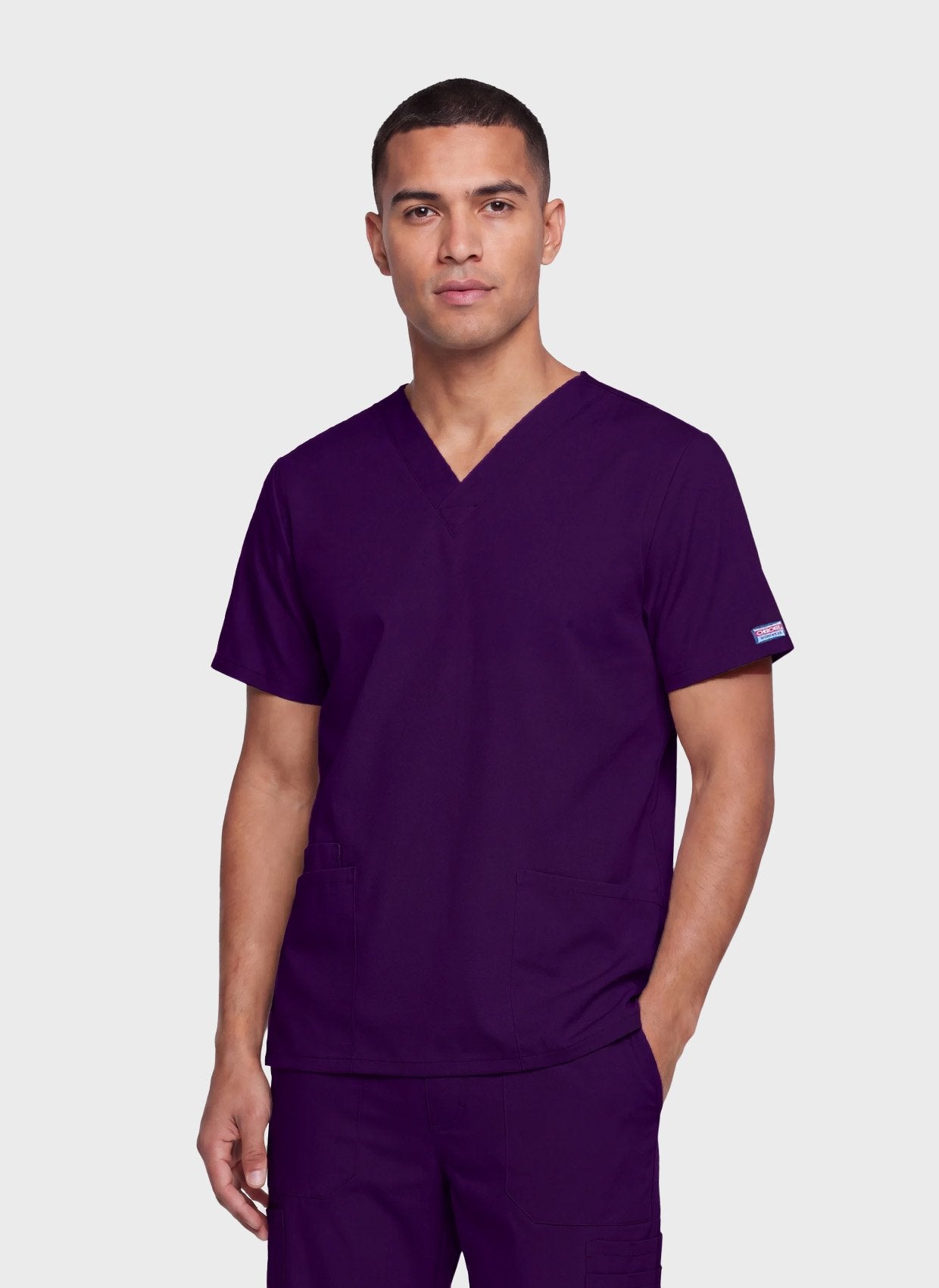 unisex-scrub-top-cherokee-originals-4700-eggplant3