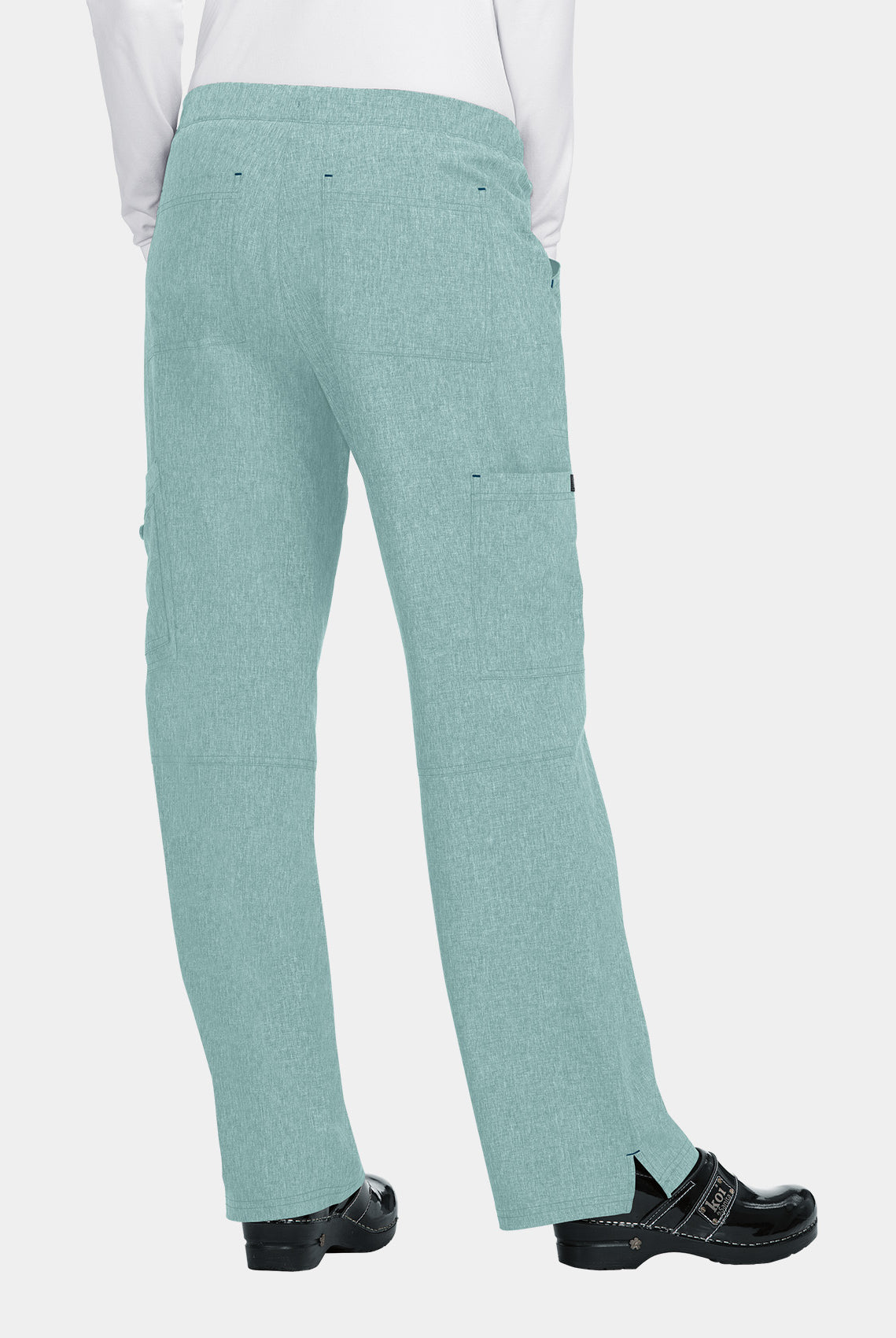 Koi Basics Holly Scrub Trousers - Heather Sage - Back