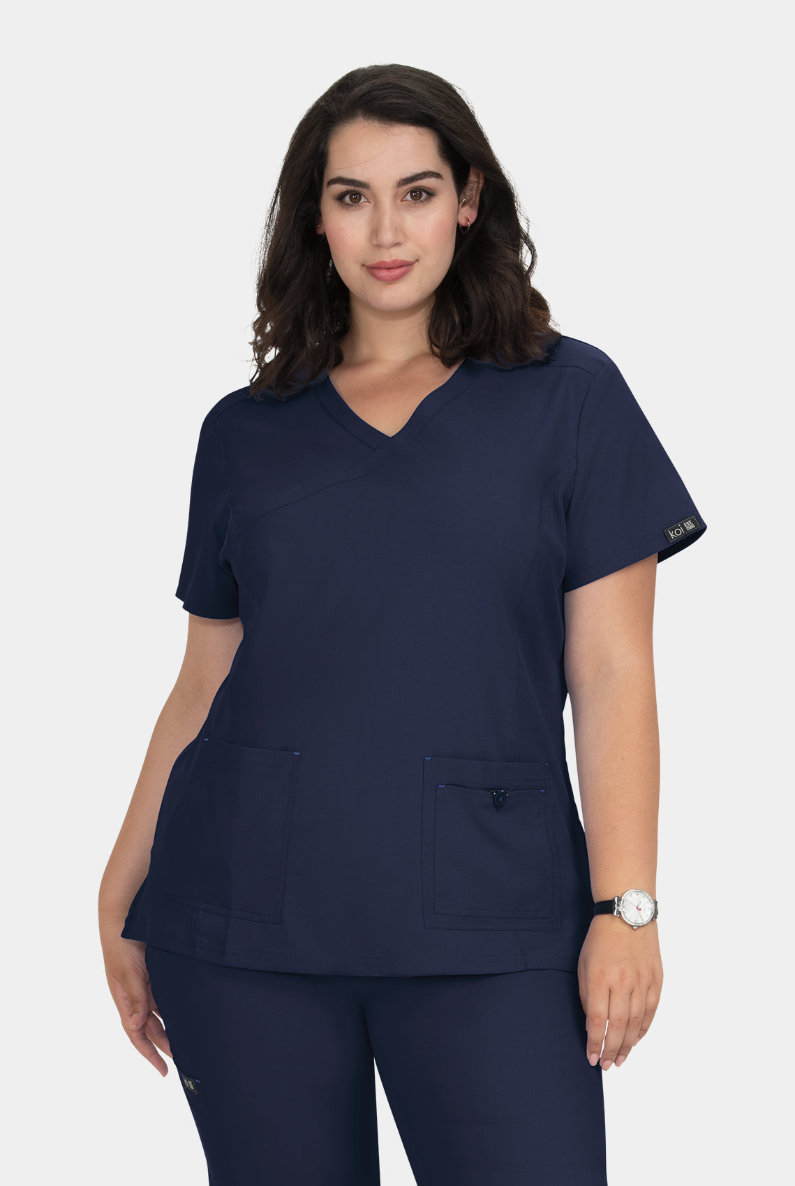 Koi Basics Katie Scrub Top - Navy