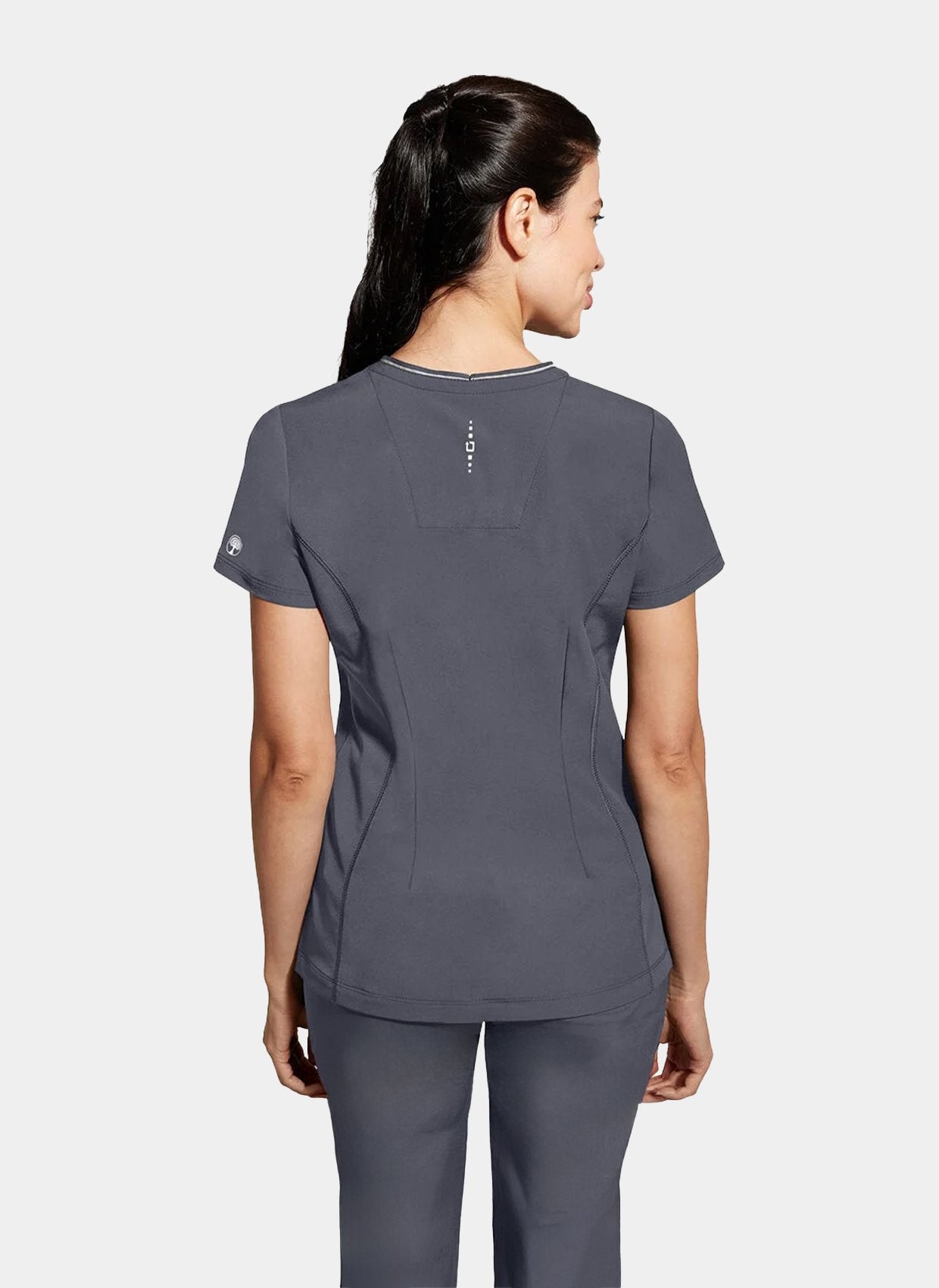 womens scrub top healing hands 360 sonia pewter