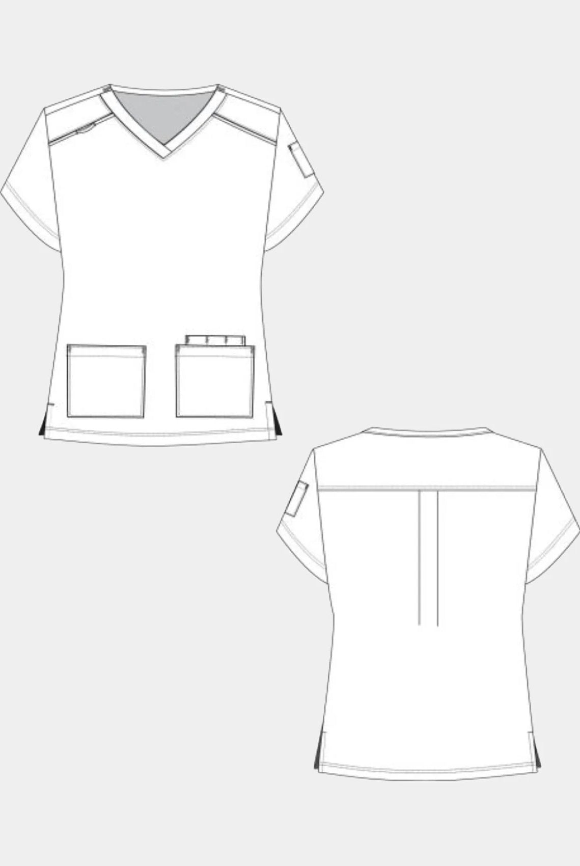 womens-scrub-top-koi-cureology-cardi-sketch