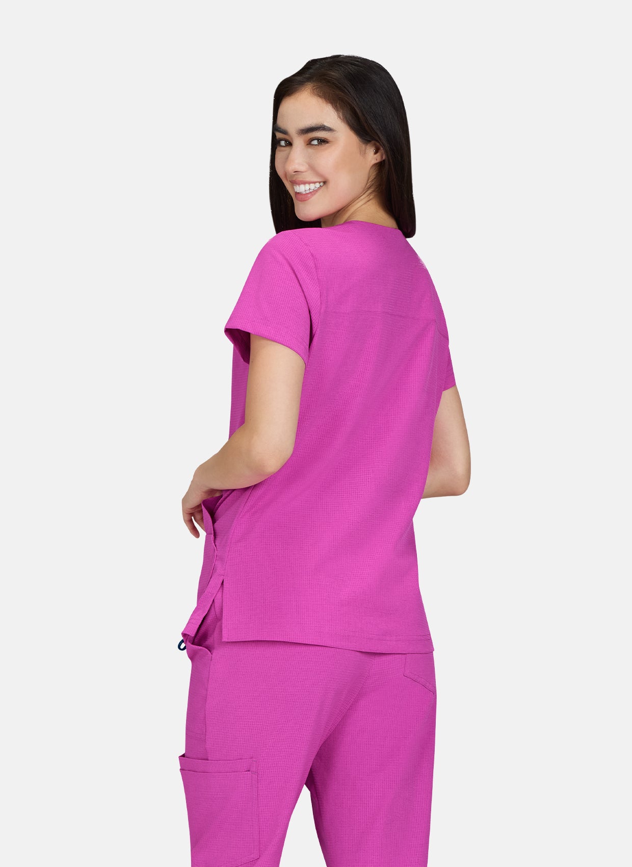 Koi Solis Sari Top Hibiscus Pink