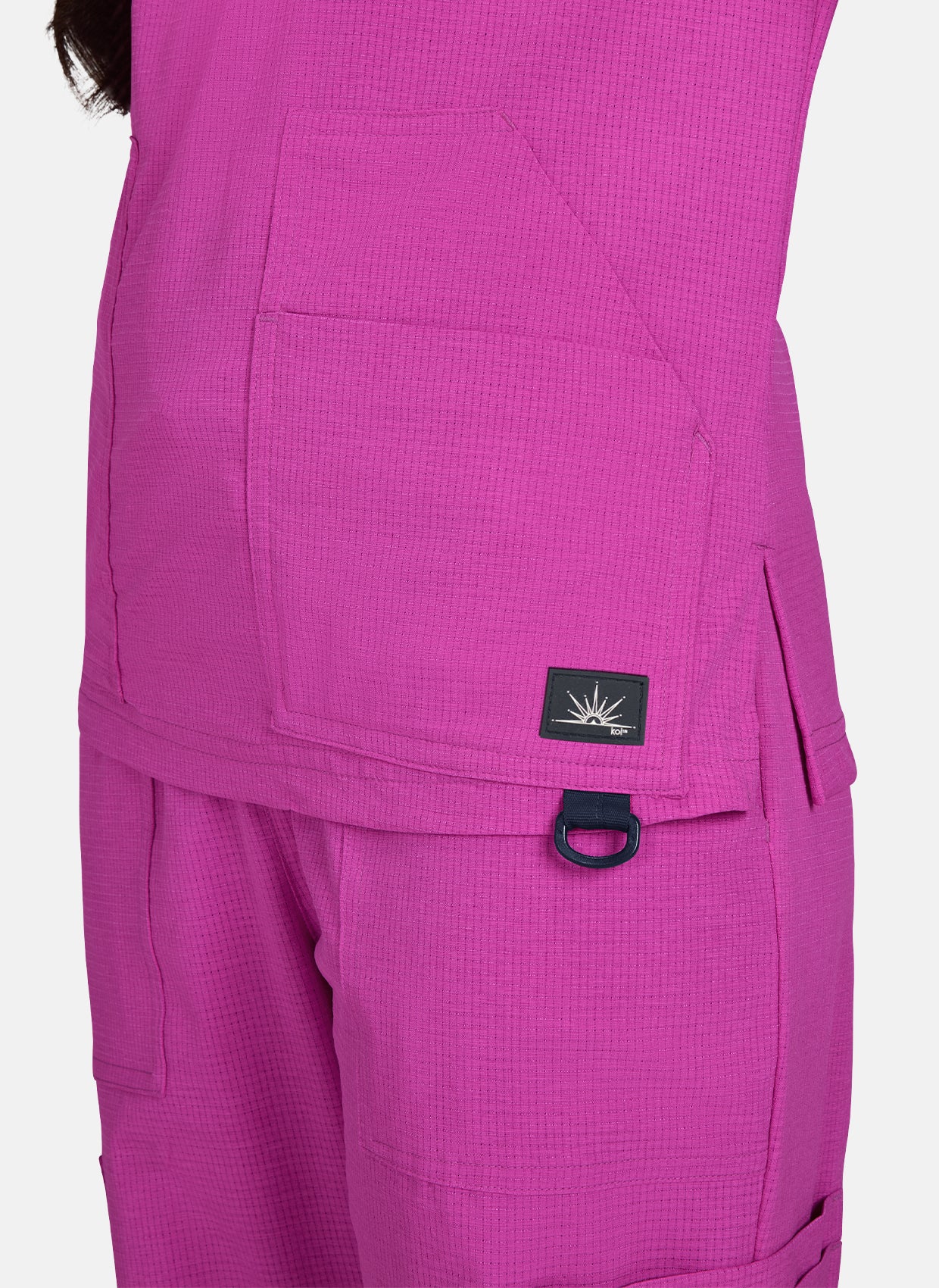 Koi Solis Sari Top - Hibiscus Pink