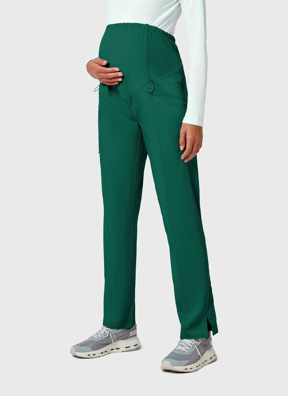 womens scrub trousers cherokee ww revolution maternity straight leg hunter