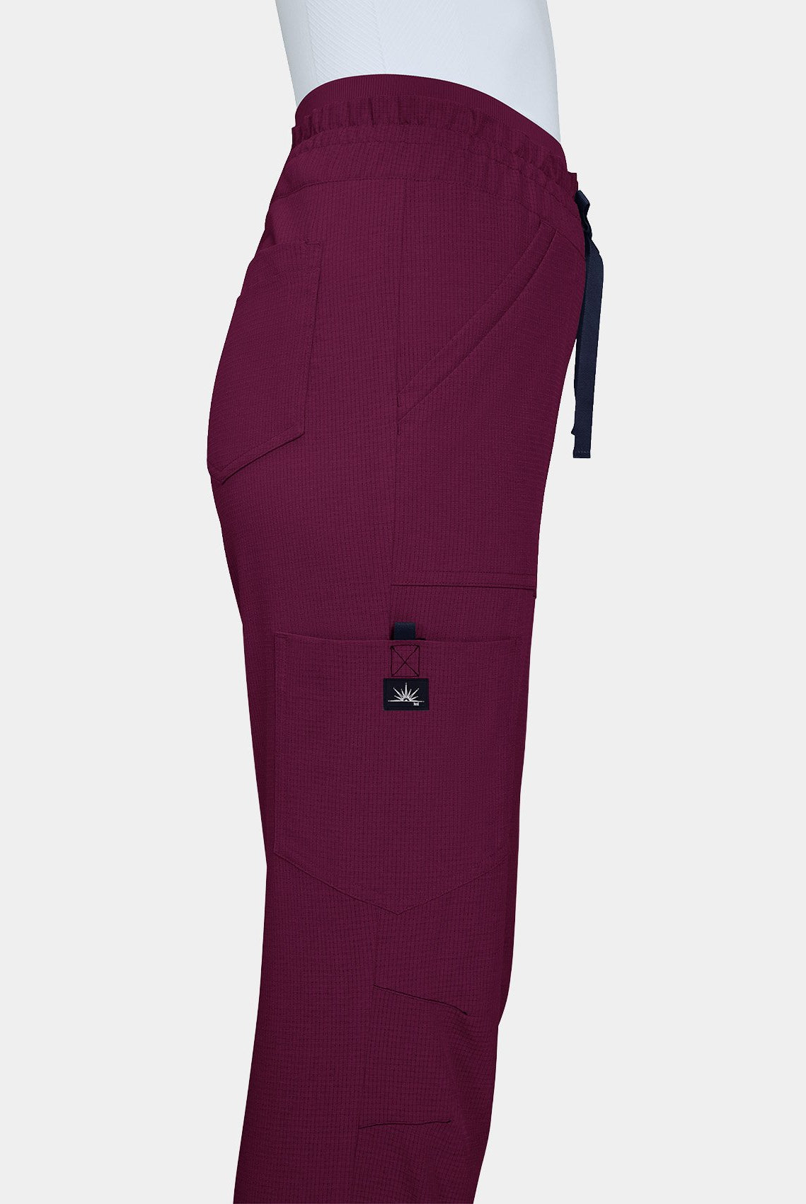 Koi Solis Freda scrub trousers wine