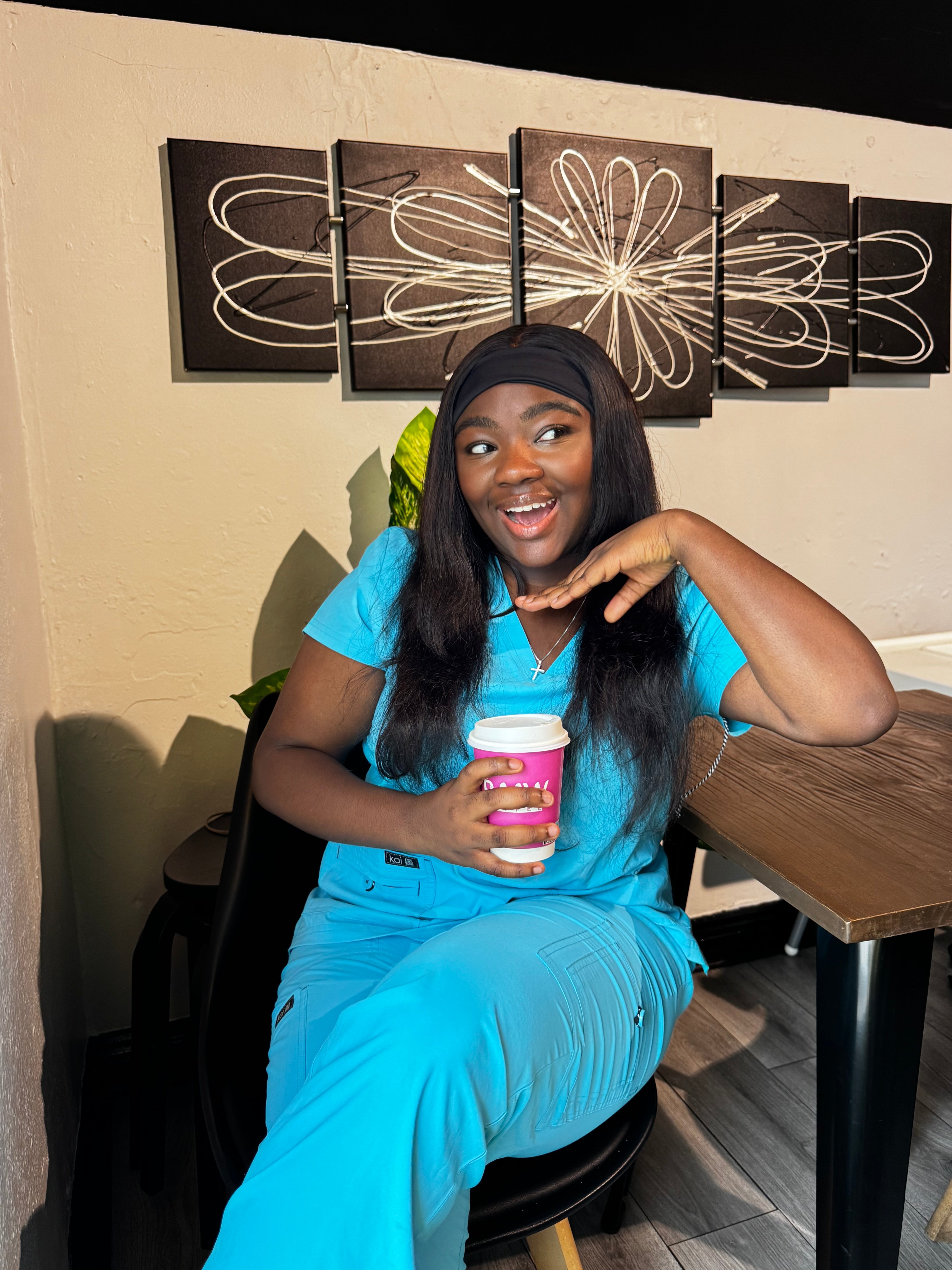 Sarah Johnson, newly registered midwife, sharing her journey into midwifery