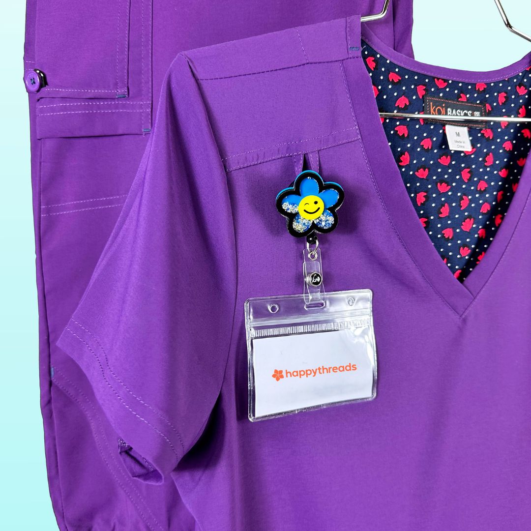 Koi Basics Purple Scrubs