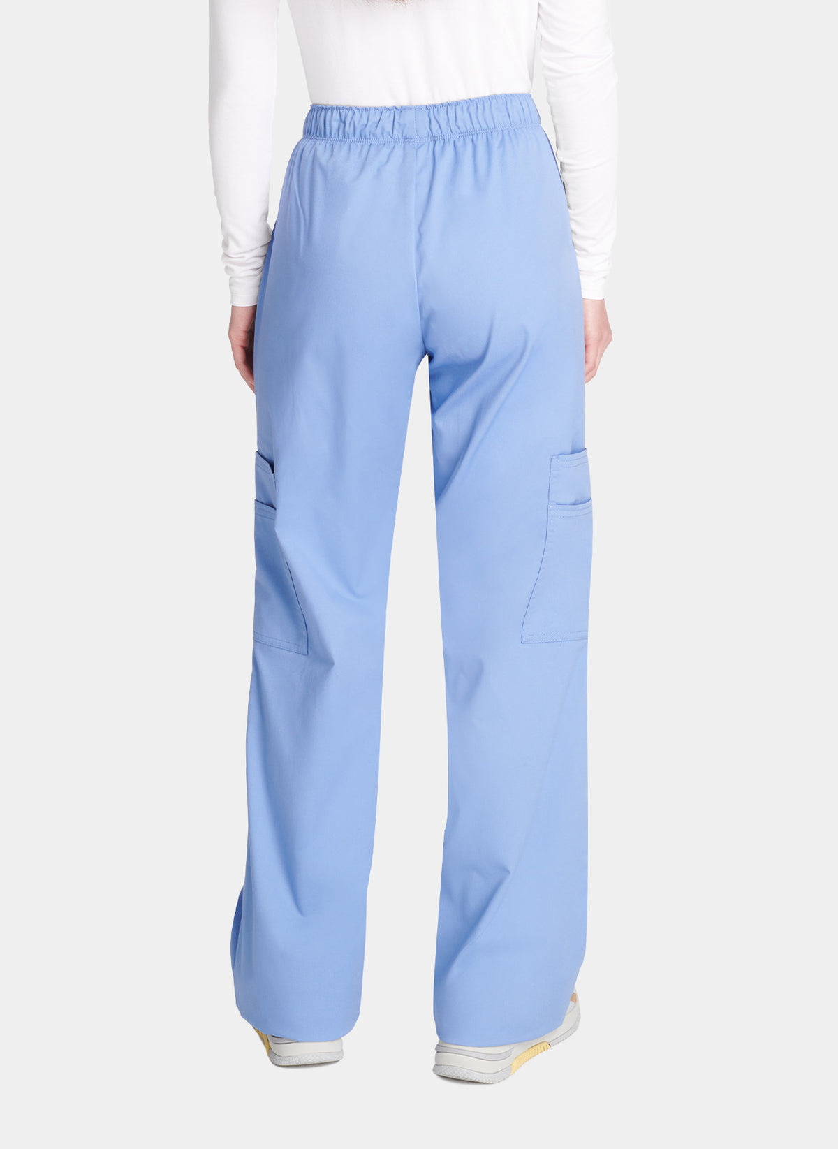 Cherokee Women's Core Stretch Mid Rise Pull-On Cargo Scrub Trousers ...