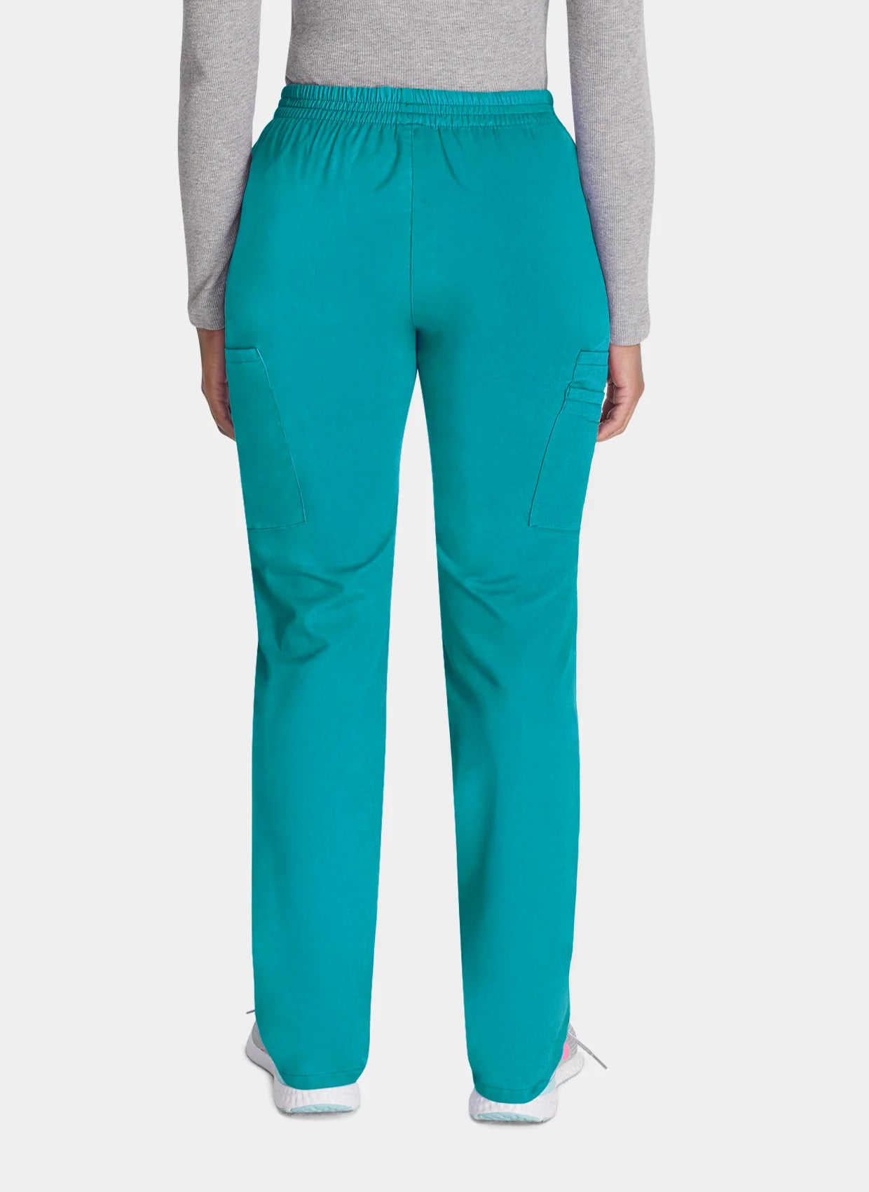 Dickies EDS Signature Ladies Natural Rise Tapered Leg Pull-On Scrub Trousers DKE86106 Teal
