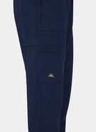 Men's Koi Solis Navy scrub trousers closeup