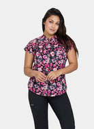 Koi Basics Ari Scrub Top - Flower Tracks
