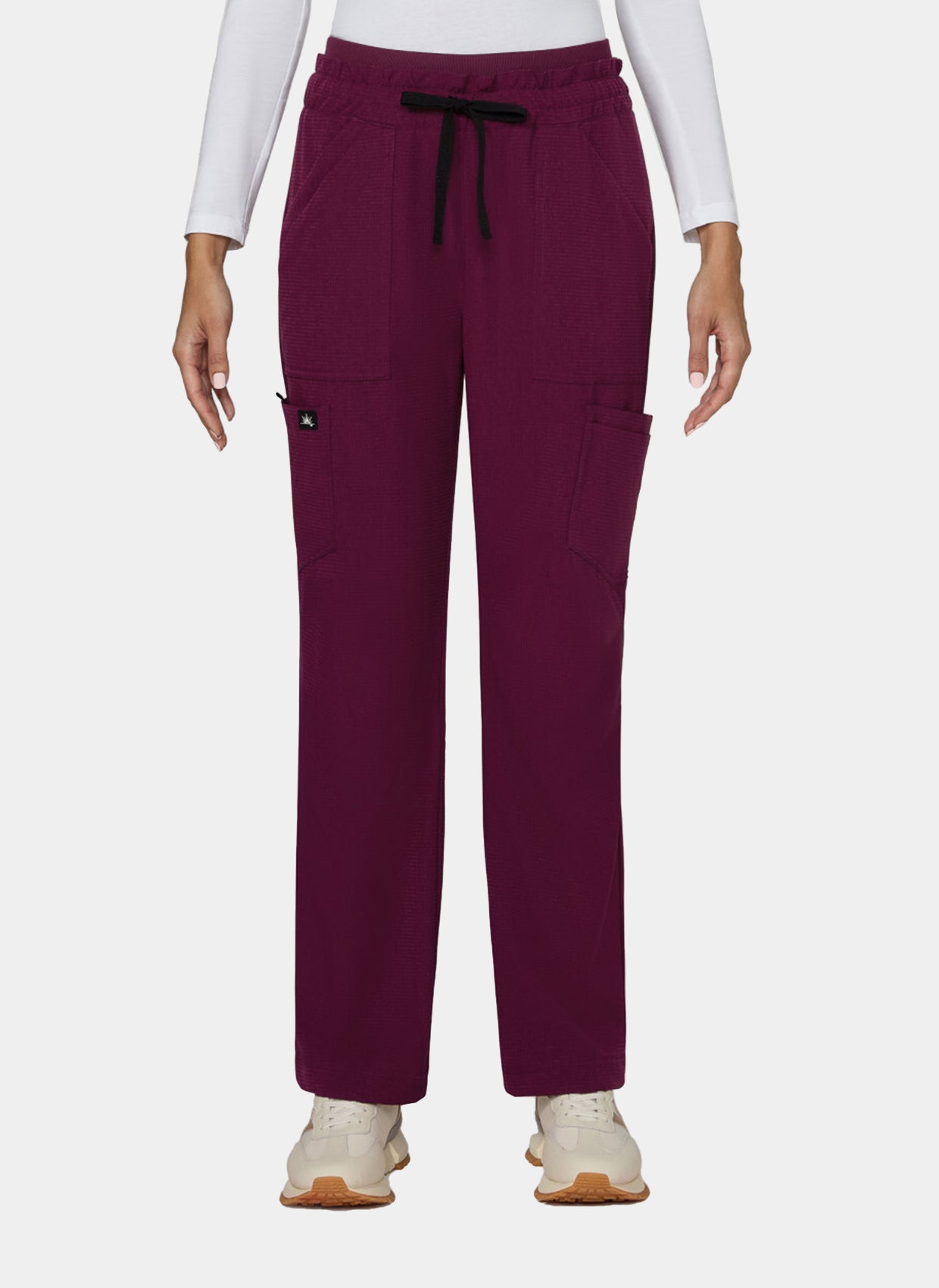 Koi Solis Freda scrub trousers wine