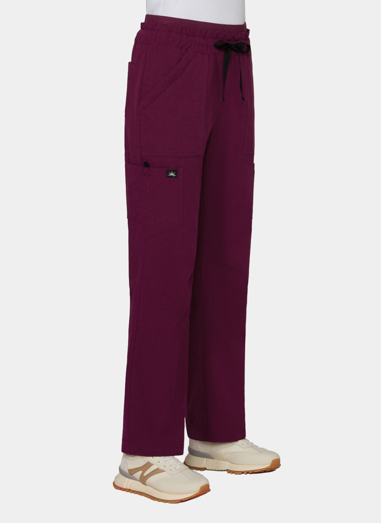 Koi Solis Freda scrub trousers wine