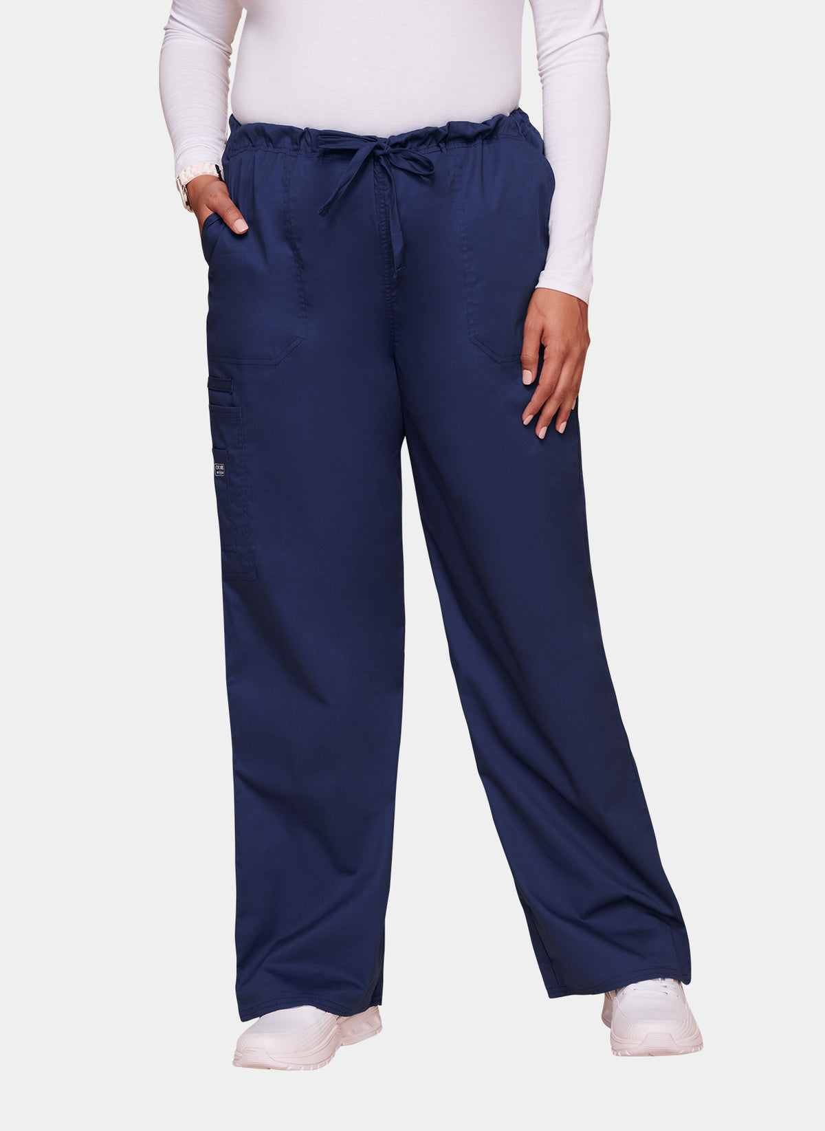 Cherokee Core Stretch Unisex Drawstring Cargo Scrub Trousers WWE4043 ...