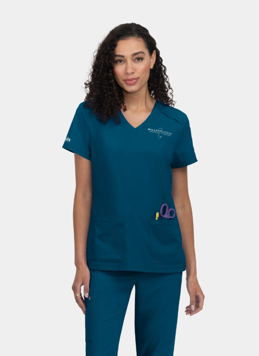 Kin Vets Willet House - Koi Cureology Cardi - Caribbean