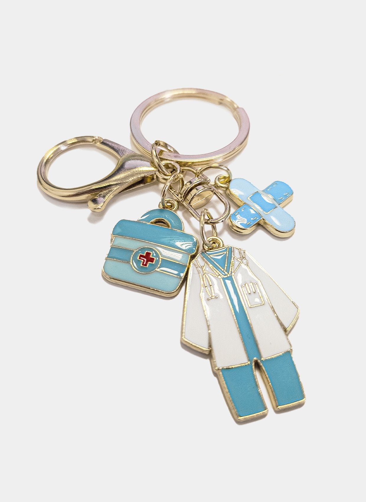 keychain medical the med life keychain blue