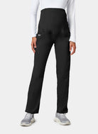Cherokee WW Revolution Maternity Straight Leg Scrub Trousers WWE155 - Black