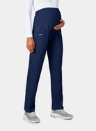Cherokee WW Revolution Maternity Straight Leg Scrub Trousers WWE155 - Navy