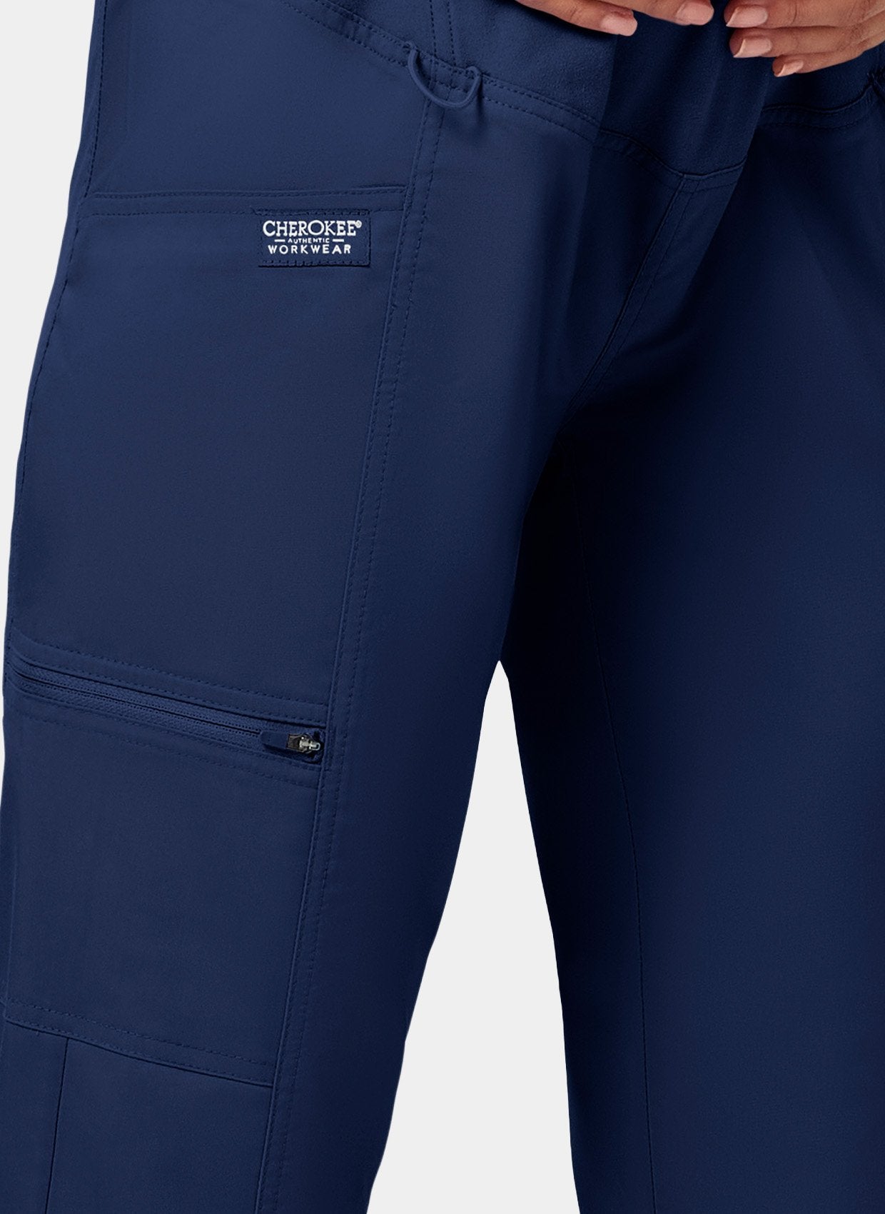 Cherokee WW Revolution Maternity Straight Leg Scrub Trousers WWE155 - Navy