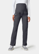 Cherokee WW Revolution Maternity Straight Leg Scrub Trousers WWE155 - Pewter