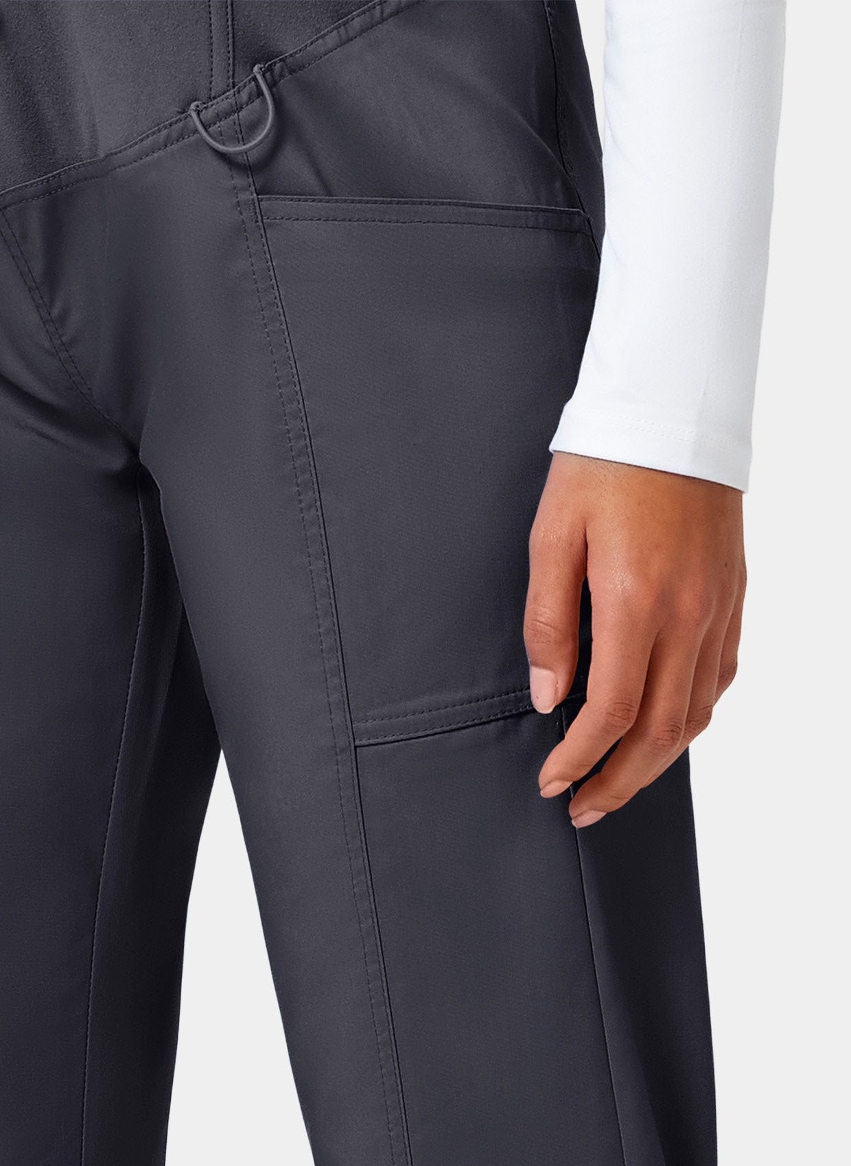 Cherokee WW Revolution Maternity Straight Leg Scrub Trousers WWE155 - Pewter