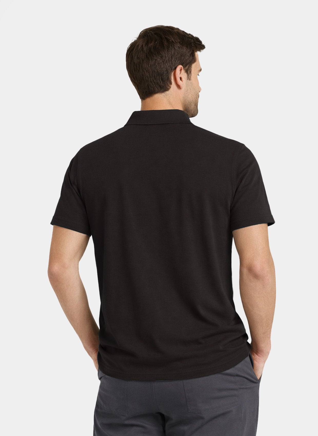 mens polo shirt velilla black