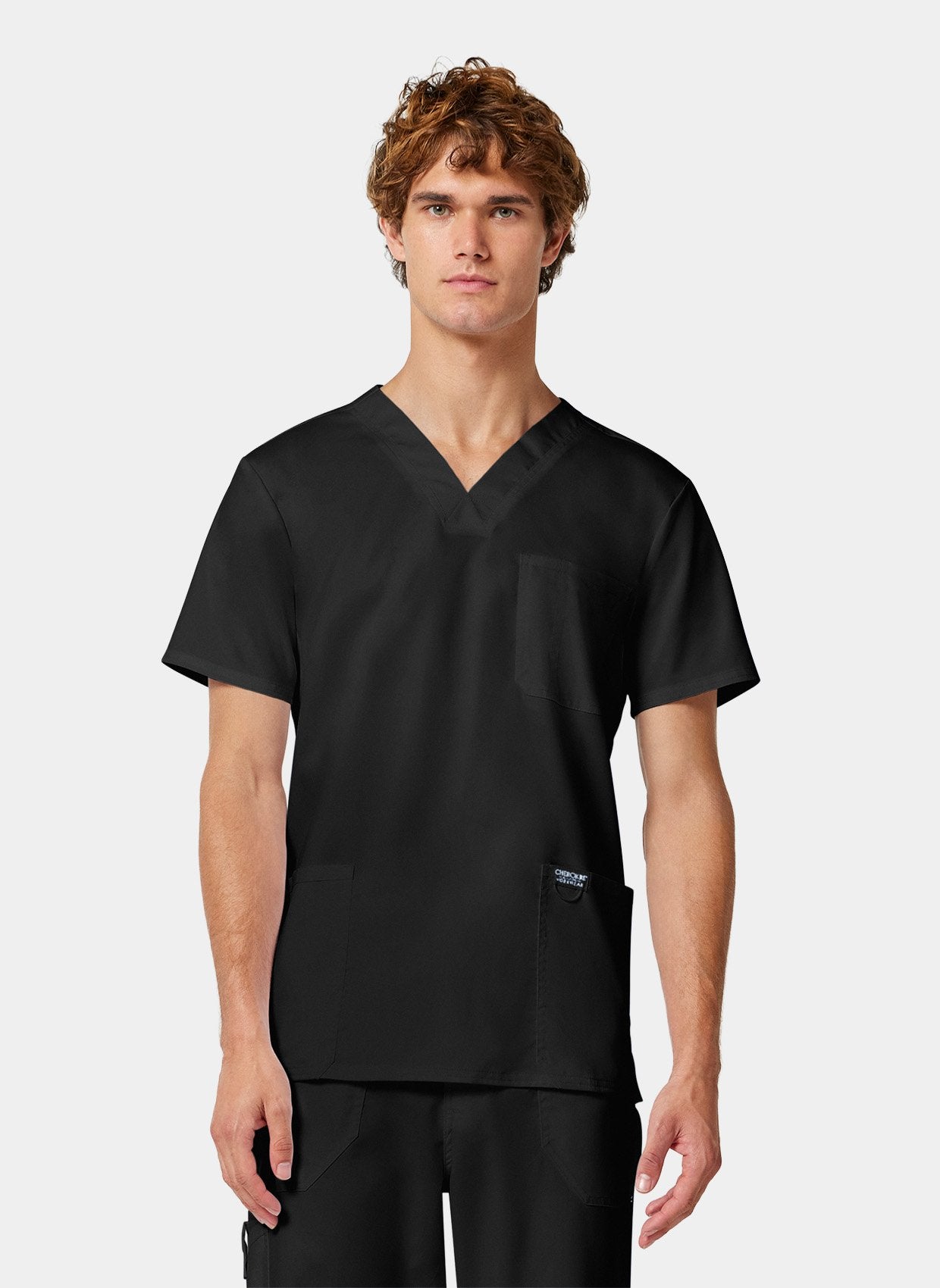 Cherokee WW Revolution Men-s V-Neck Scrub Top WWE670 - Black
