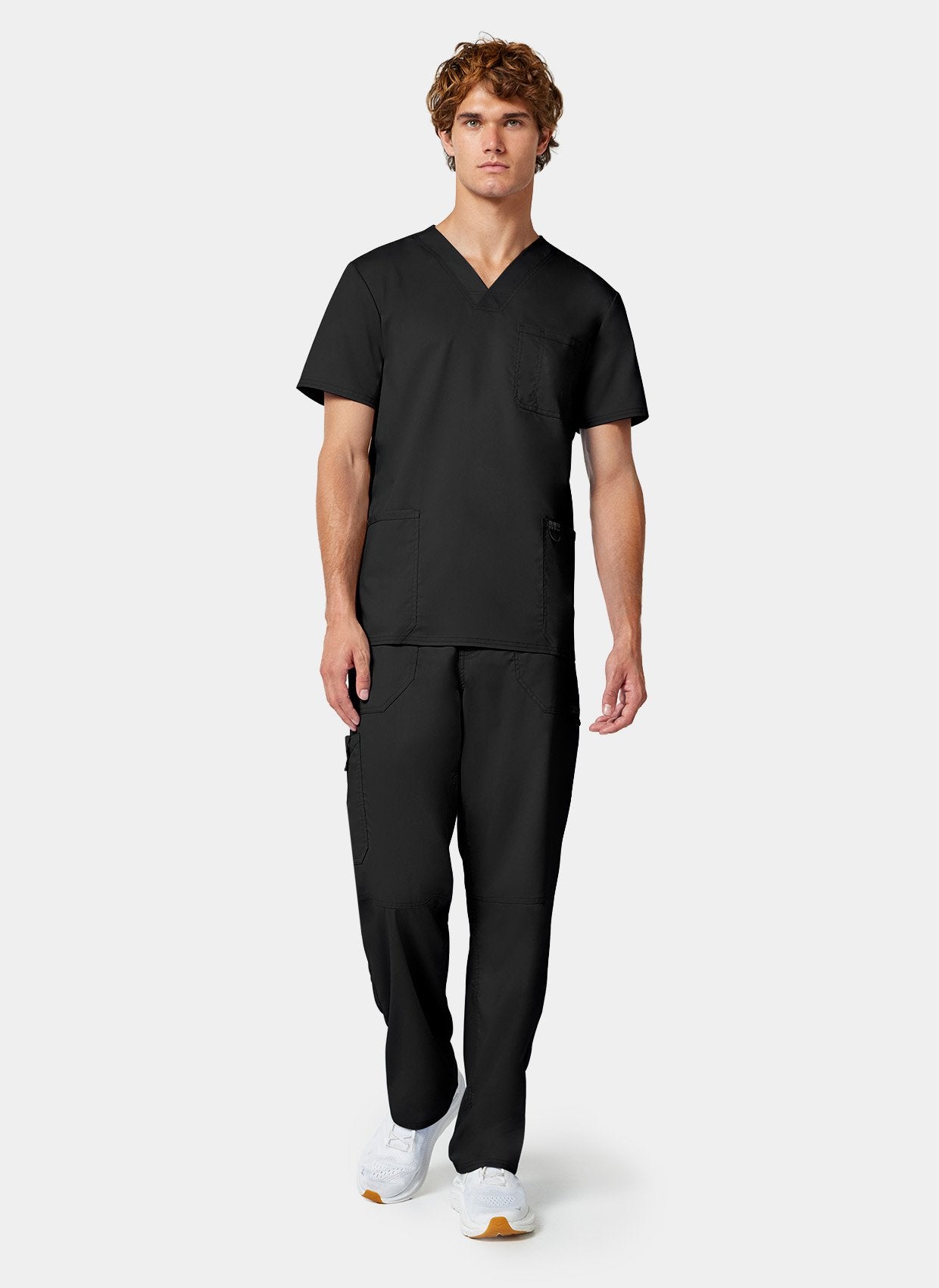 Cherokee WW Revolution Men-s V-Neck Scrub Top WWE670 - Black