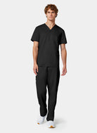 Cherokee WW Revolution Men-s V-Neck Scrub Top WWE670 - Black