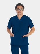 Dickies EDS Essentials Men's V-Neck Scrub Top DKE645 - Navy