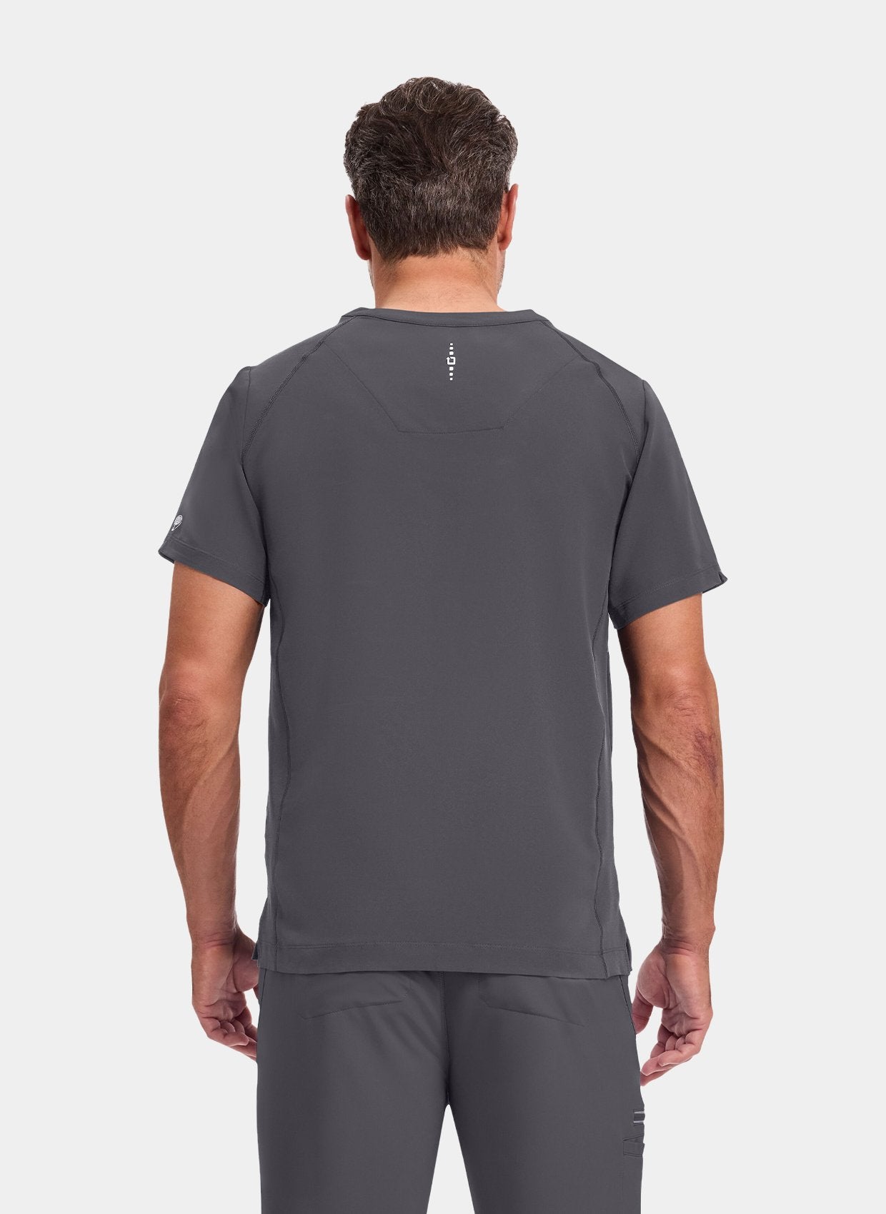 mens scrub top healing hands steven pewter