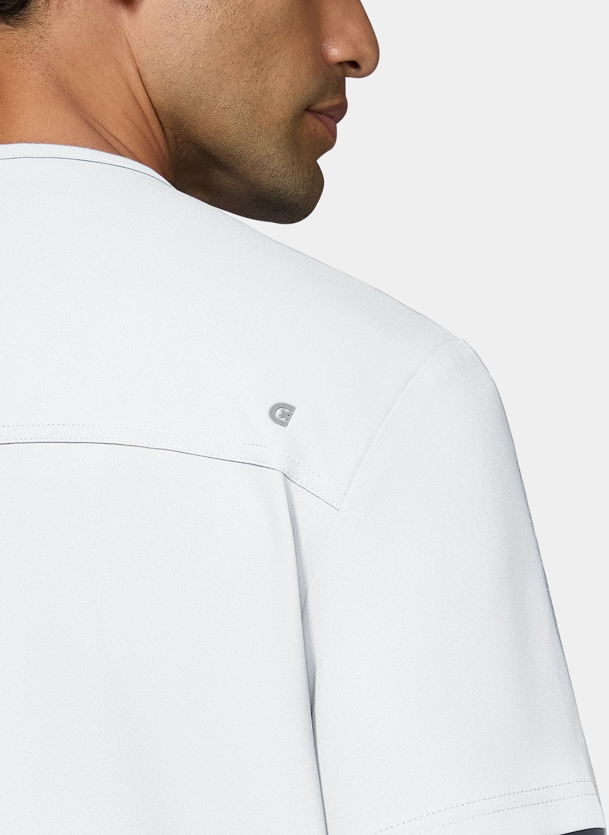 mens scrub top koi cureology arthro - white